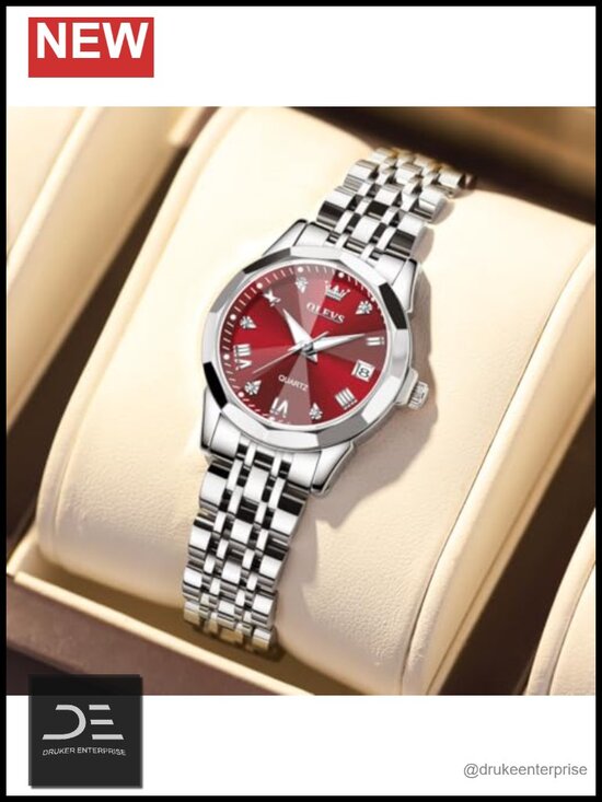 Stainless Steel Quartz Analog Watch with Date Display Luminous Hands main image 5